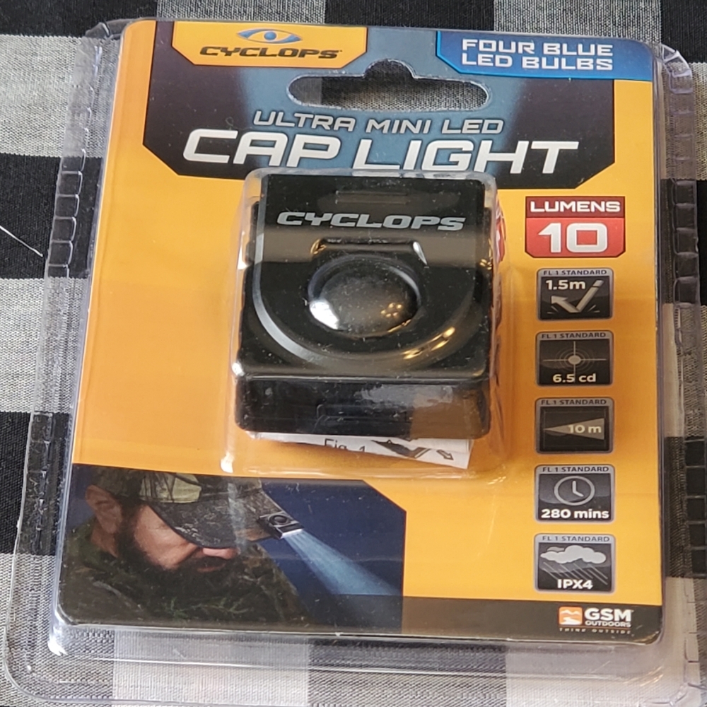 Cyclops Ultra Mini LED Cap Light (Blue) 10 lumens